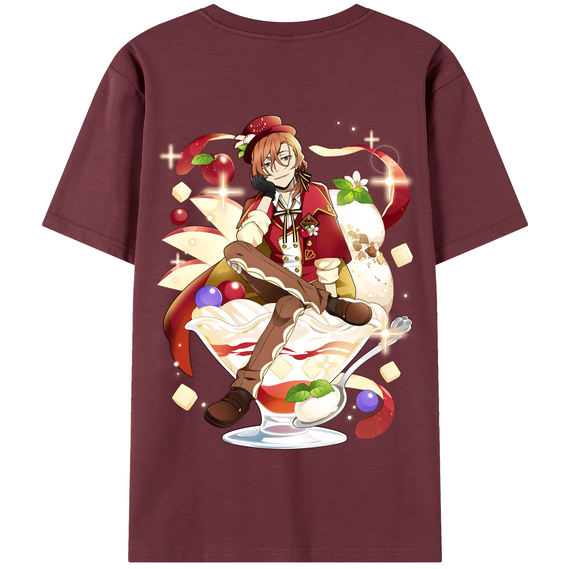 （画像用） 文豪ストレイドッグス Bungo Stray Dogs 綿100％半袖Tシャツ（背面プリント）